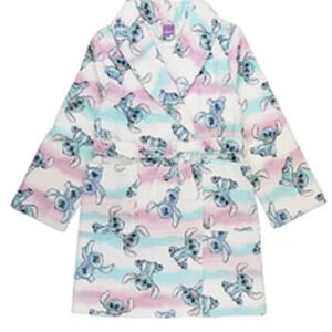 Disney's Lilo & Stitch  "Wave Stitch"  Fuzzy Robe Girls Size 4 NWT